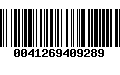 Código de Barras 0041269409289