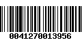 Código de Barras 0041270013956