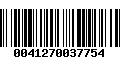 Código de Barras 0041270037754