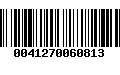 Código de Barras 0041270060813