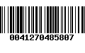 Código de Barras 0041270485807