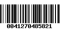 Código de Barras 0041270485821