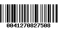 Código de Barras 0041270827508