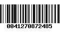 Código de Barras 0041270872485