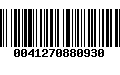 Código de Barras 0041270880930