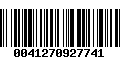 Código de Barras 0041270927741