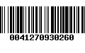 Código de Barras 0041270930260