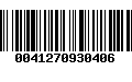 Código de Barras 0041270930406