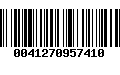 Código de Barras 0041270957410