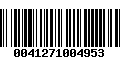 Código de Barras 0041271004953