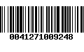 Código de Barras 0041271009248