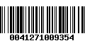 Código de Barras 0041271009354