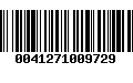 Código de Barras 0041271009729