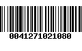 Código de Barras 0041271021080