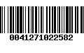 Código de Barras 0041271022582