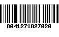 Código de Barras 0041271027020