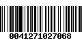 Código de Barras 0041271027068