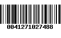 Código de Barras 0041271027488