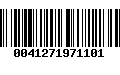 Código de Barras 0041271971101