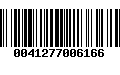 Código de Barras 0041277006166