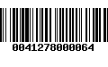 Código de Barras 0041278000064