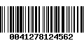 Código de Barras 0041278124562