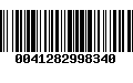 Código de Barras 0041282998340