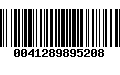 Código de Barras 0041289895208