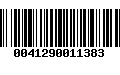 Código de Barras 0041290011383