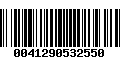 Código de Barras 0041290532550