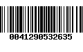 Código de Barras 0041290532635