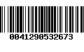 Código de Barras 0041290532673