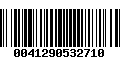 Código de Barras 0041290532710