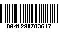 Código de Barras 0041290783617