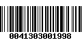 Código de Barras 0041303001998