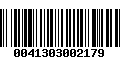 Código de Barras 0041303002179