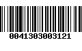 Código de Barras 0041303003121