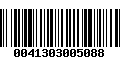 Código de Barras 0041303005088