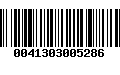 Código de Barras 0041303005286