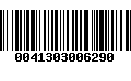 Código de Barras 0041303006290