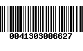 Código de Barras 0041303006627