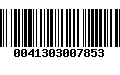 Código de Barras 0041303007853