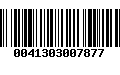 Código de Barras 0041303007877