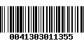 Código de Barras 0041303011355