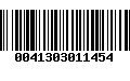 Código de Barras 0041303011454