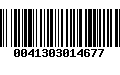 Código de Barras 0041303014677