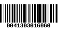 Código de Barras 0041303016060