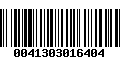 Código de Barras 0041303016404