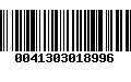 Código de Barras 0041303018996