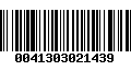 Código de Barras 0041303021439